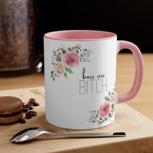 Load image into Gallery viewer, &quot;Boss Ass Bitch&quot; - Pink Accent Coffee Mug
